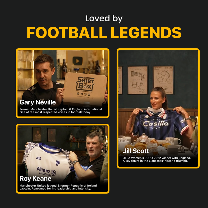 Mystery Shirt in a Box loved by football legends, including Gary Neville