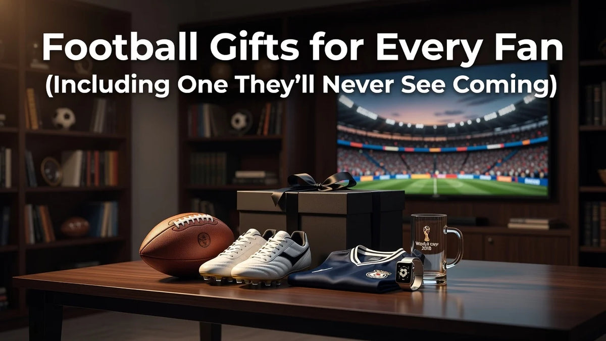 Professional header image for list-based article: Football Gifts for Every Fan (Including One They'll Never...