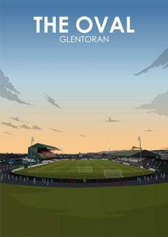 The Oval Heavyweight Art Print - Football Post - Perfect Gift - Birthday Present for Him