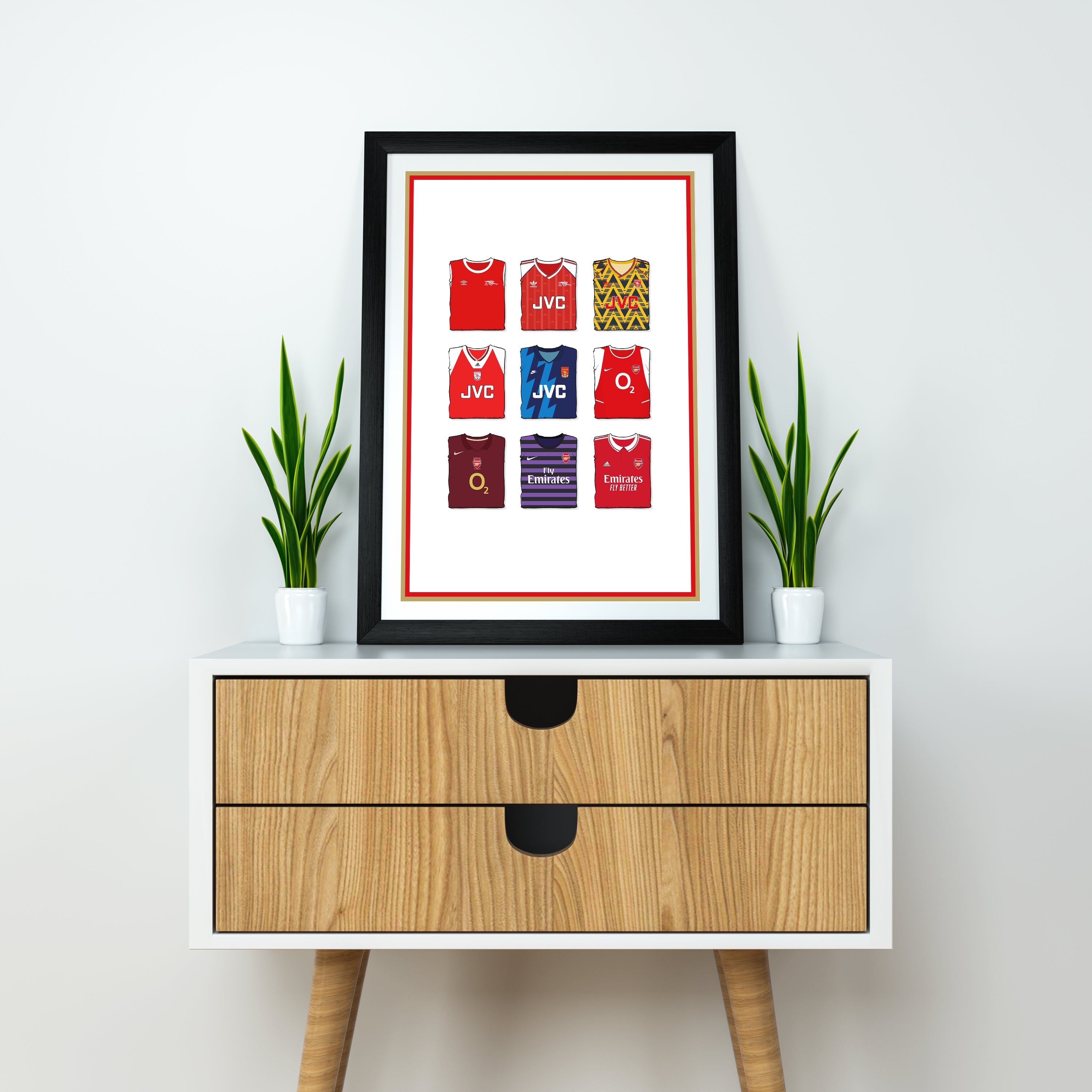 Arsenal Collection Heavyweight Art Print - Football Post - Perfect Gift - Birthday Present for Him