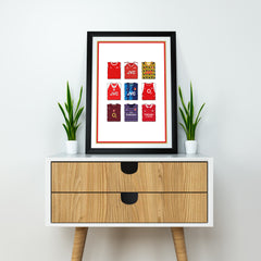 Arsenal Collection Heavyweight Art Print - Football Post - Perfect Gift - Birthday Present for Him