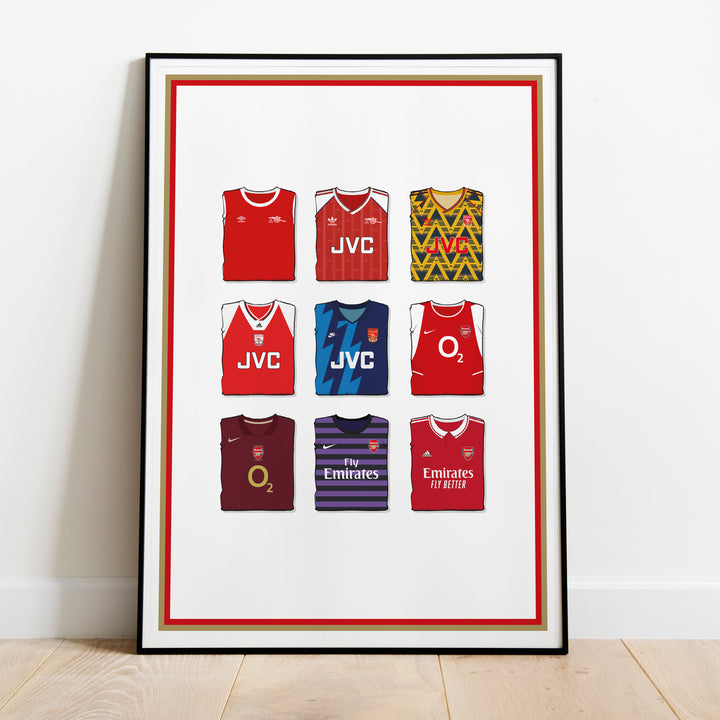 Arsenal Collection Heavyweight Art Print - Football Post - Perfect Gift - Birthday Present for Him