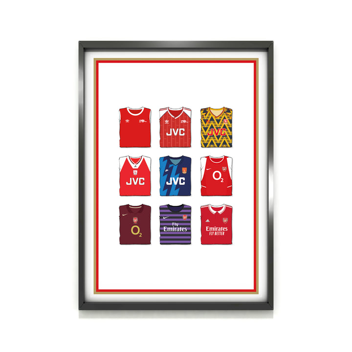Arsenal Collection Heavyweight Art Print - Football Post - Perfect Gift - Birthday Present for Him