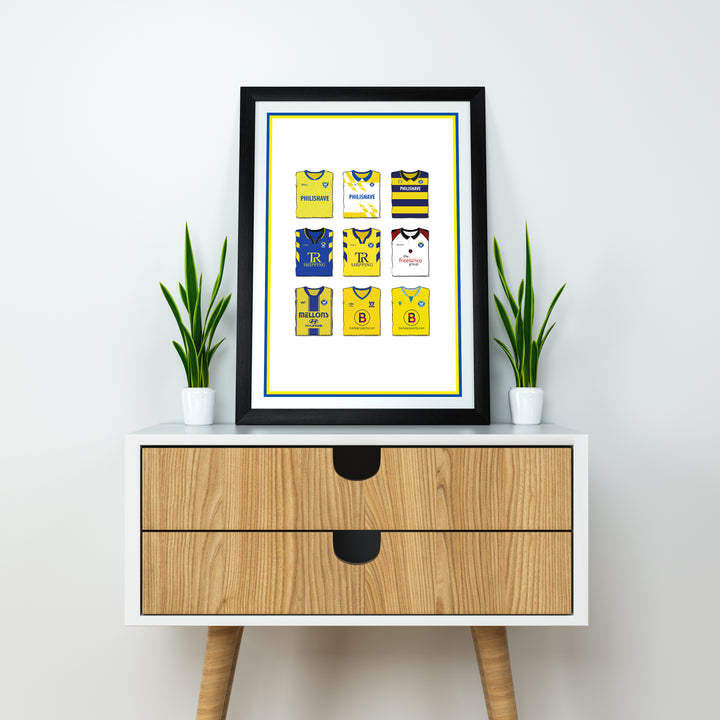 Bangor Heavyweight Art Print - Football Post - Perfect Gift - Birthday Present for Him