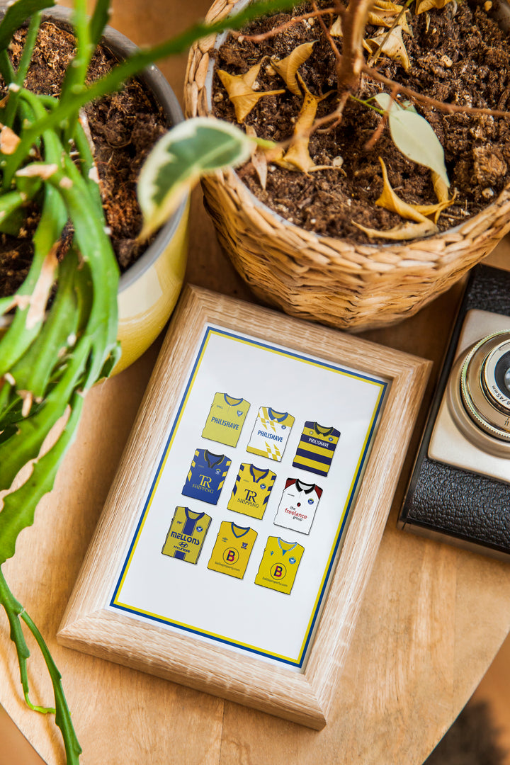 Bangor Heavyweight Art Print - Football Post - Perfect Gift - Birthday Present for Him