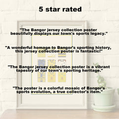 Bangor Heavyweight Art Print - Football Post - Perfect Gift - Birthday Present for Him