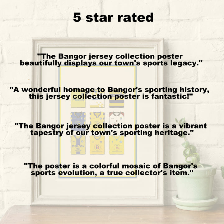 Bangor Heavyweight Art Print - Football Post - Perfect Gift - Birthday Present for Him
