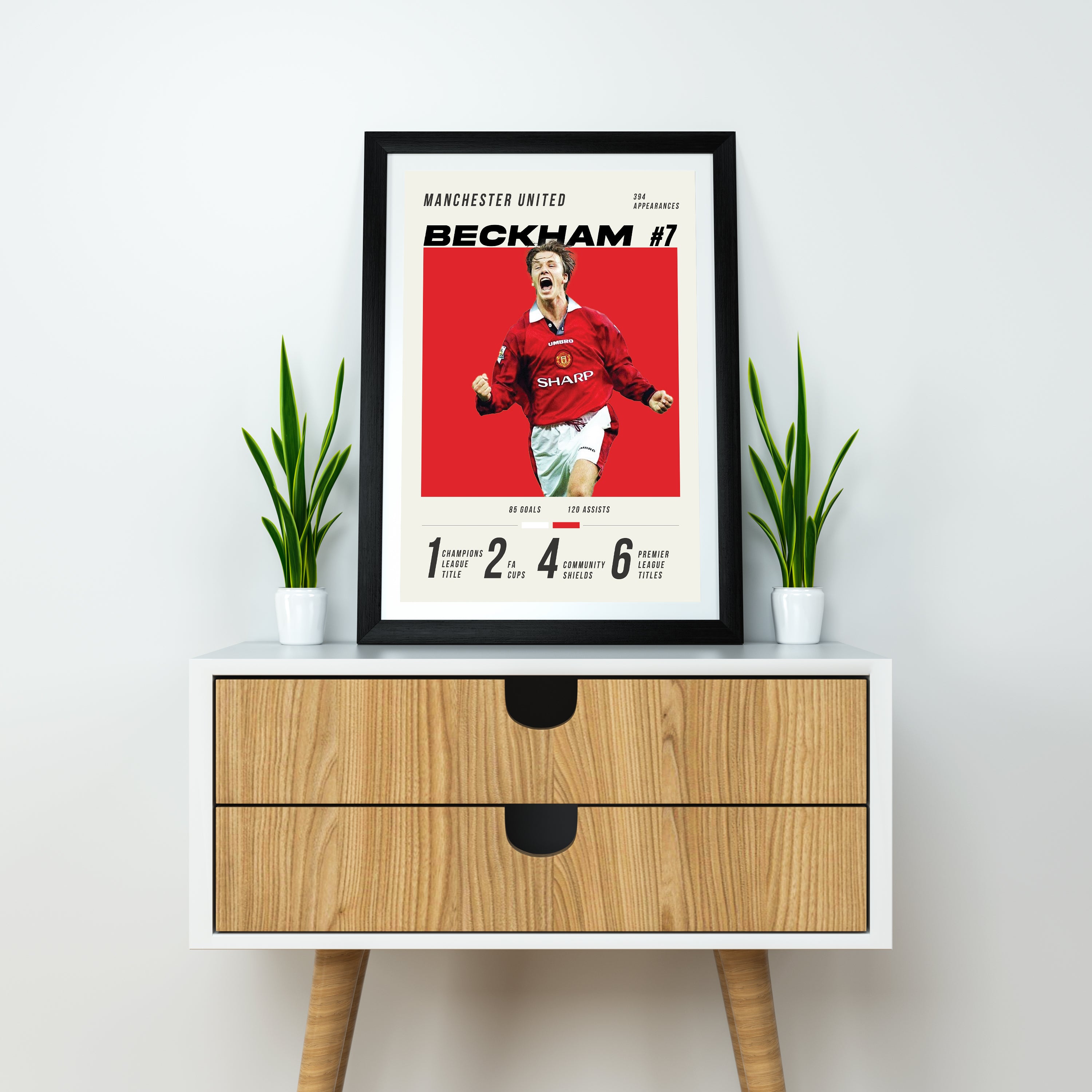 Beckham Schwerer Kunstdruck - Fußball-Post - Perfektes Geschenk - Geburtstagsgeschenk für Ihn