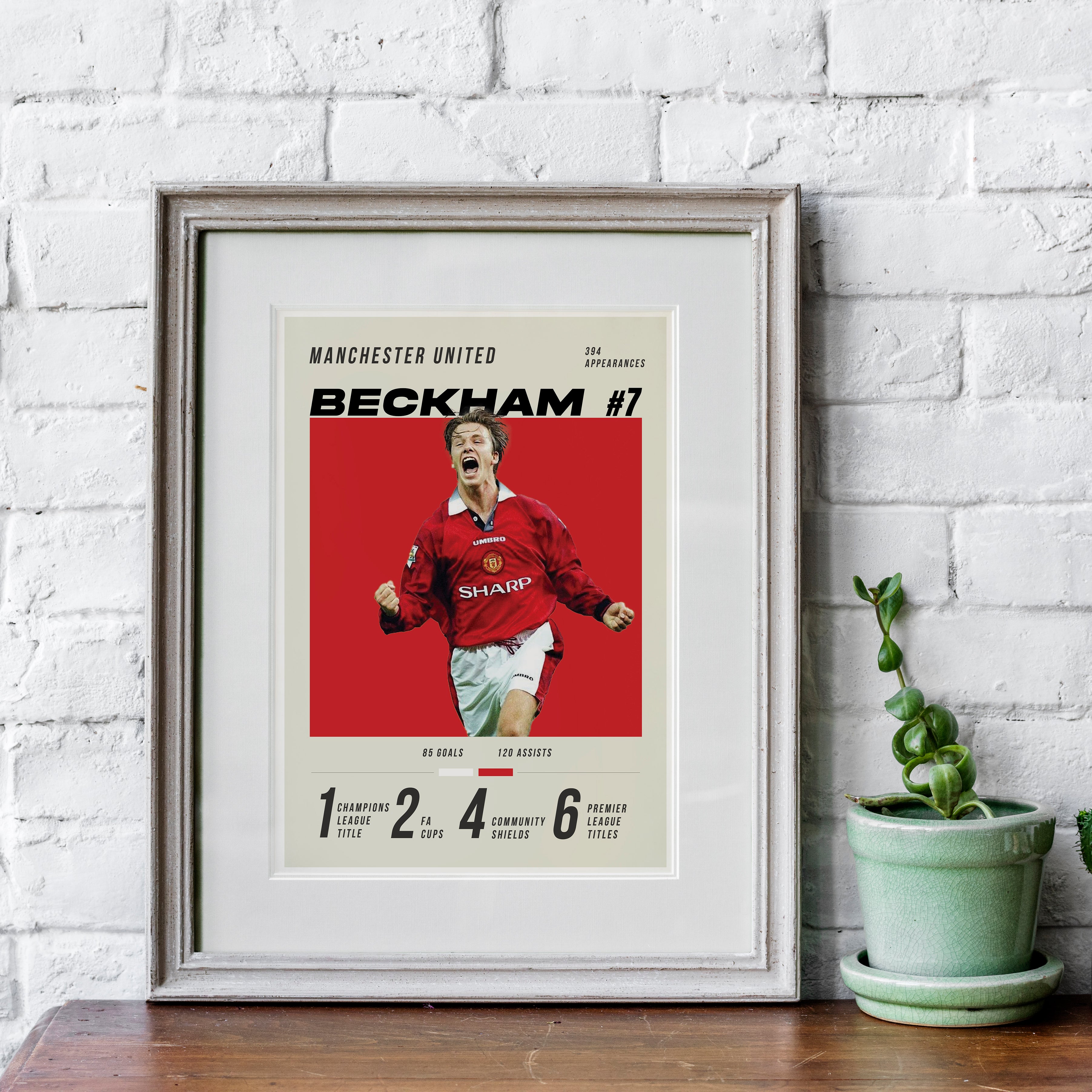 Beckham Schwerer Kunstdruck - Fußball-Post - Perfektes Geschenk - Geburtstagsgeschenk für Ihn