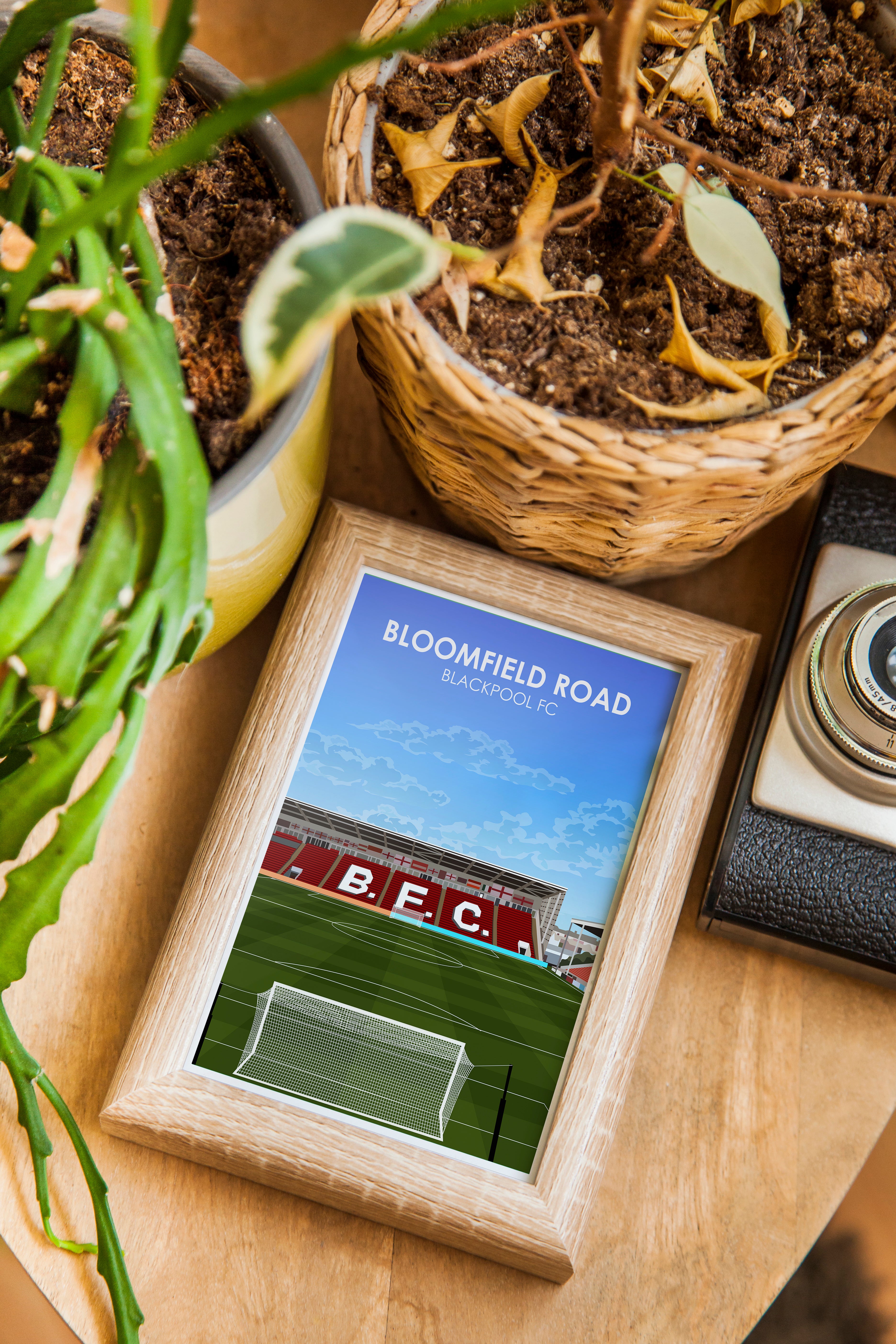 Stampa artistica "Bloomfield Road Heavyweight" - Palo da calcio - Regalo perfetto - Regalo di compleanno per lui