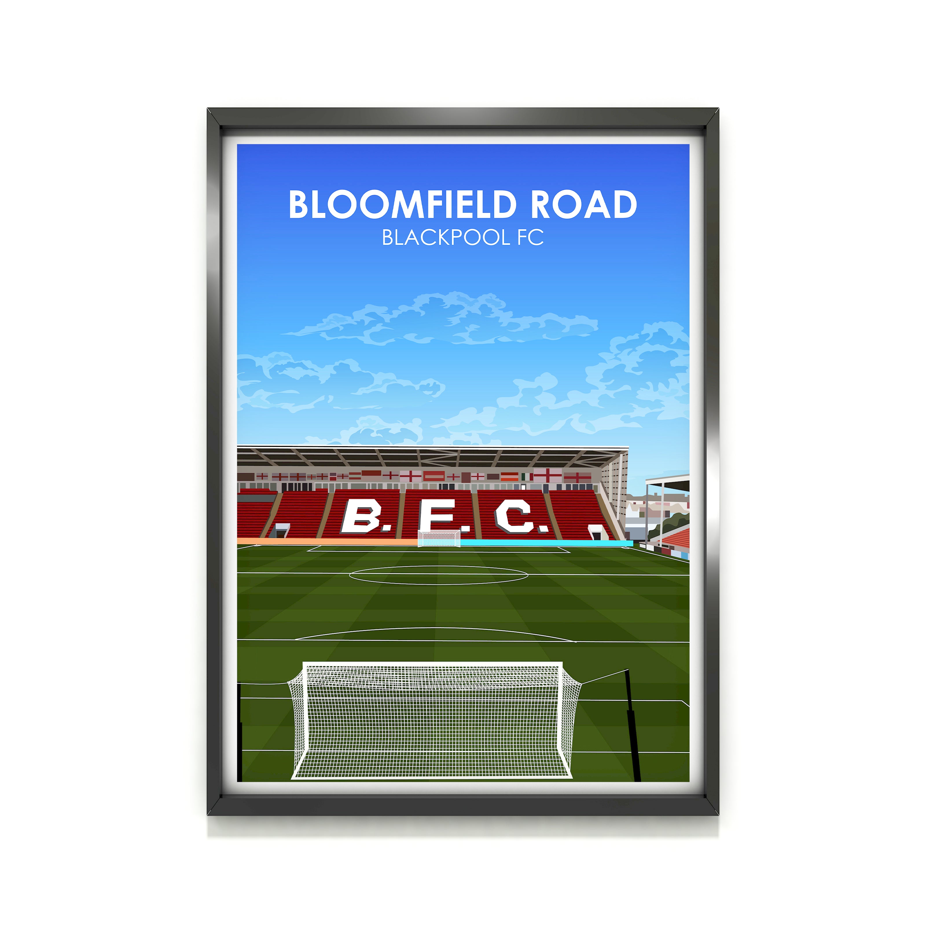 Stampa artistica "Bloomfield Road Heavyweight" - Palo da calcio - Regalo perfetto - Regalo di compleanno per lui