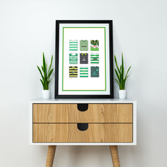 Celtic Collection Heavyweight Art Print - Football Post - Perfect Gift - Birthday Present for Him