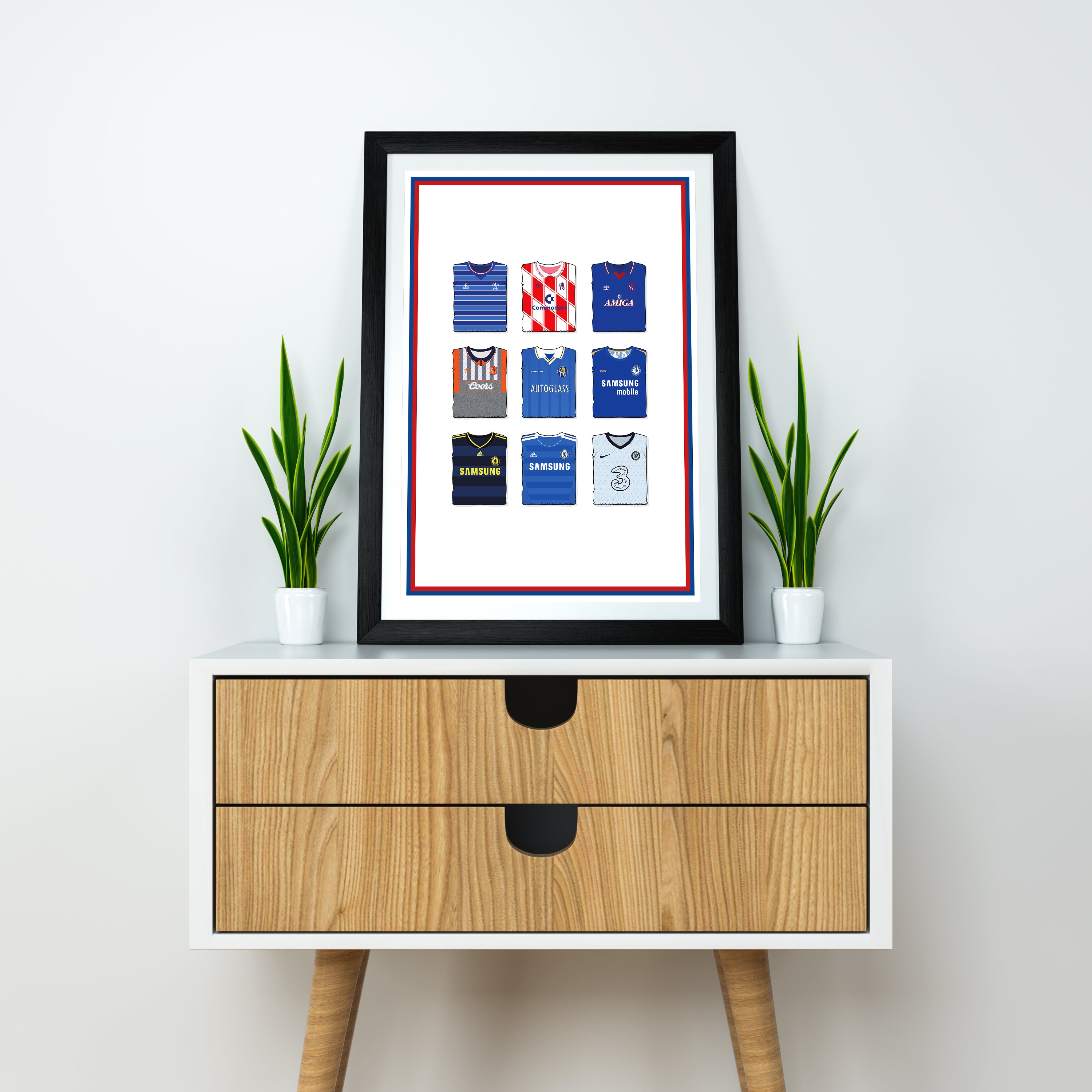 Chelsea Collection Heavyweight Art Print - Football Post - Perfect Gift - Birthday Present for Him