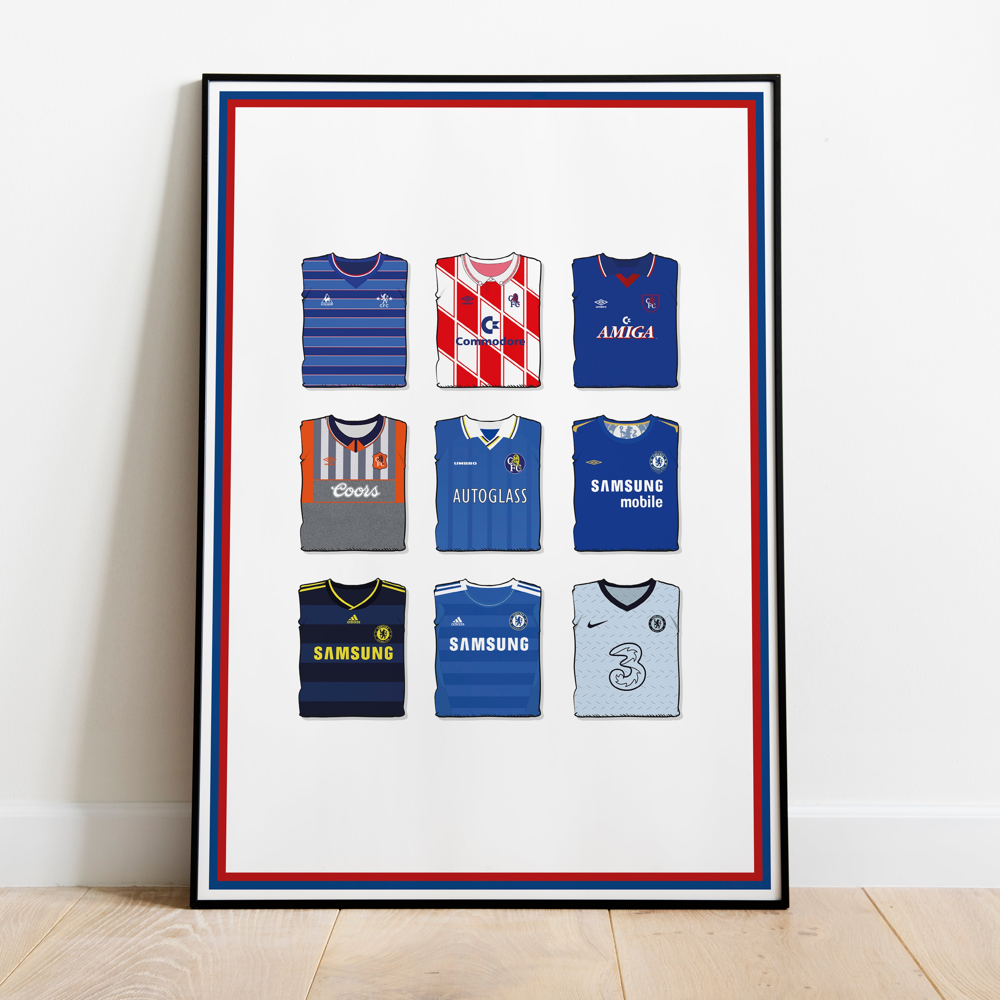 Chelsea Collection Heavyweight Art Print - Football Post - Perfect Gift - Birthday Present for Him