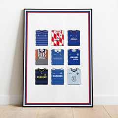 Chelsea Collection Heavyweight Art Print - Football Post - Perfect Gift - Birthday Present for Him