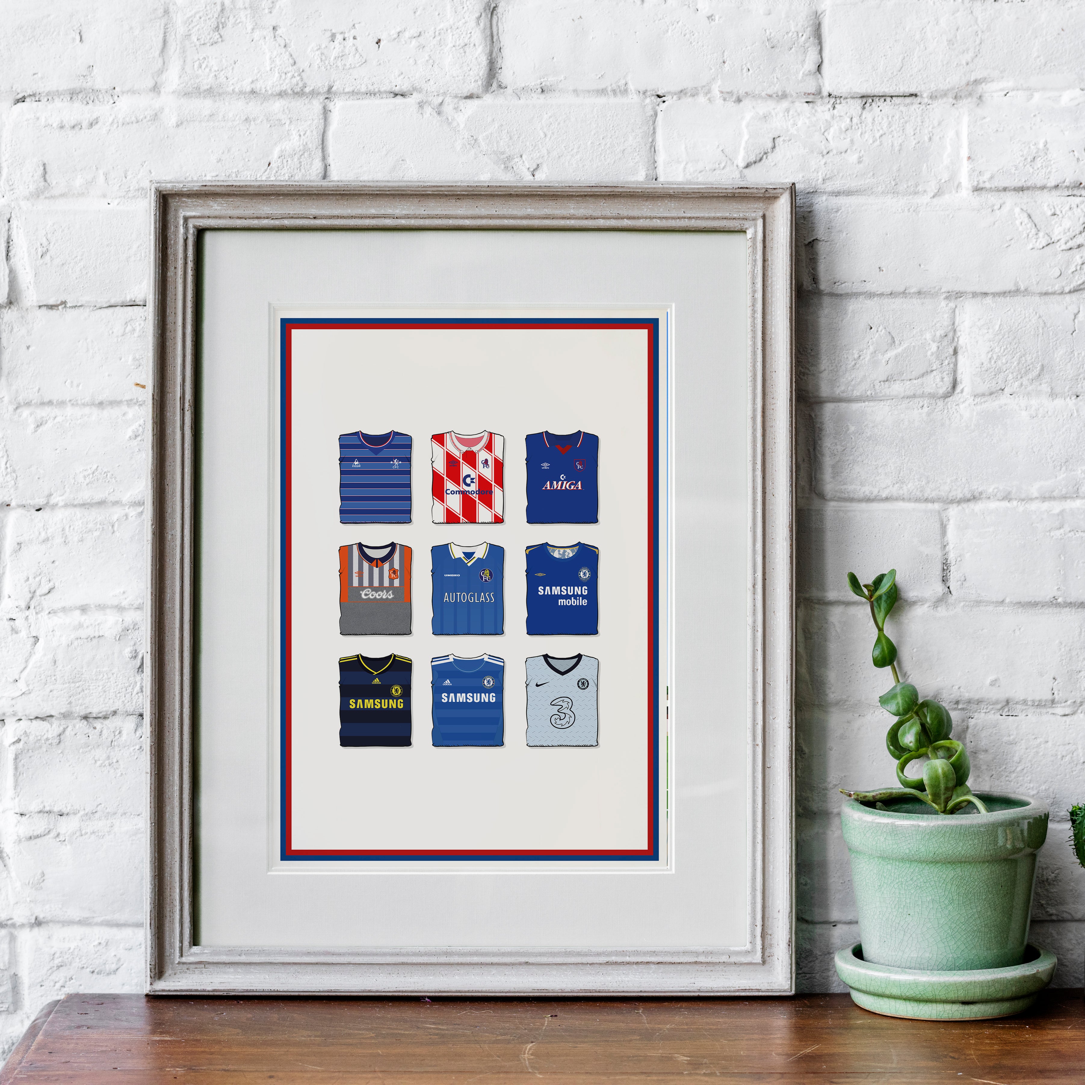 Chelsea Collection Heavyweight Art Print - Football Post - Perfect Gift - Birthday Present for Him