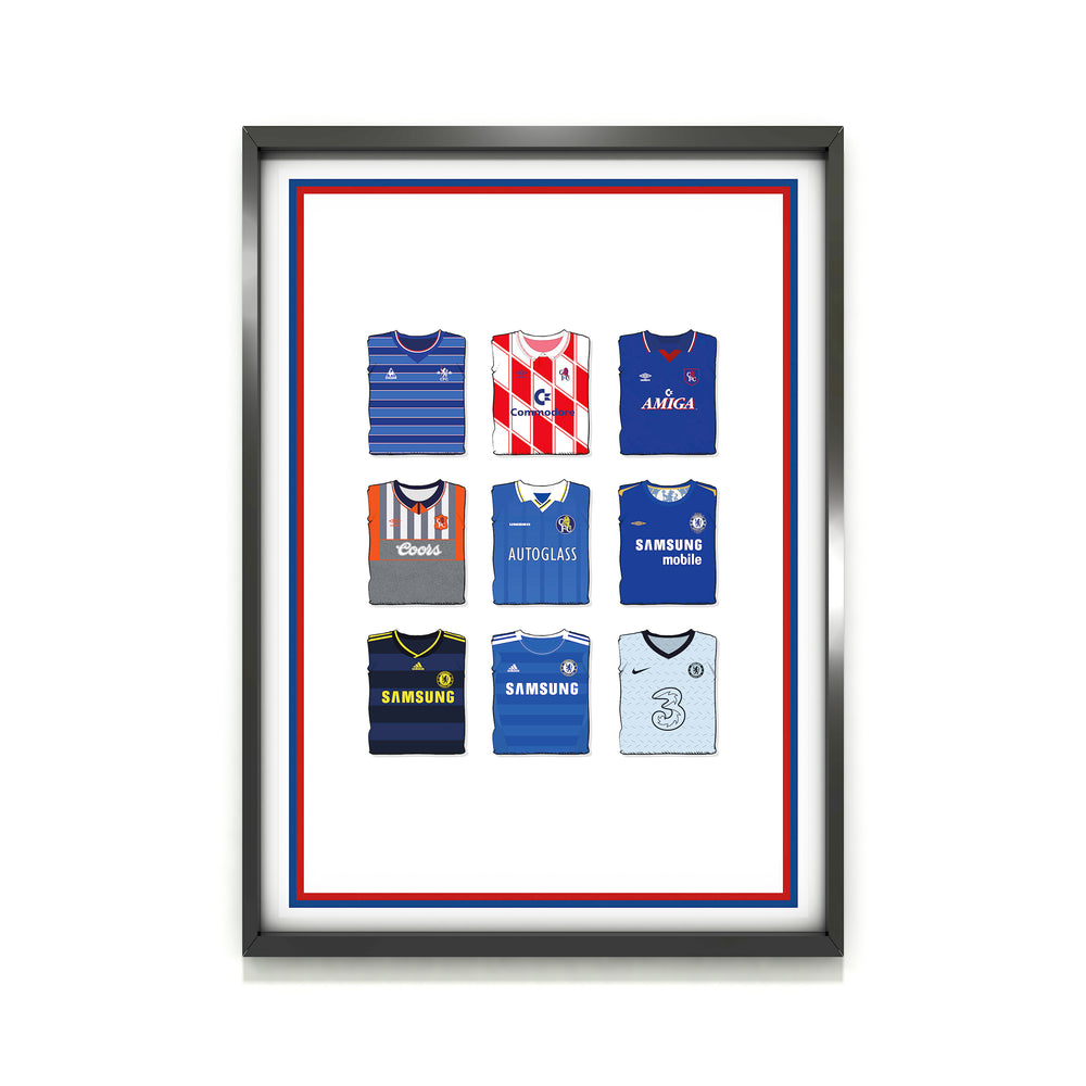 Chelsea Collection Heavyweight Art Print - Football Post - Perfect Gift - Birthday Present for Him