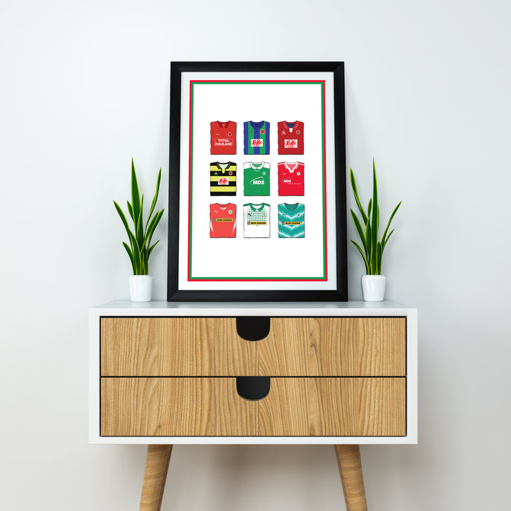 Cliftonville Heavyweight Art Print - Football Post - Perfect Gift - Birthday Present for Him