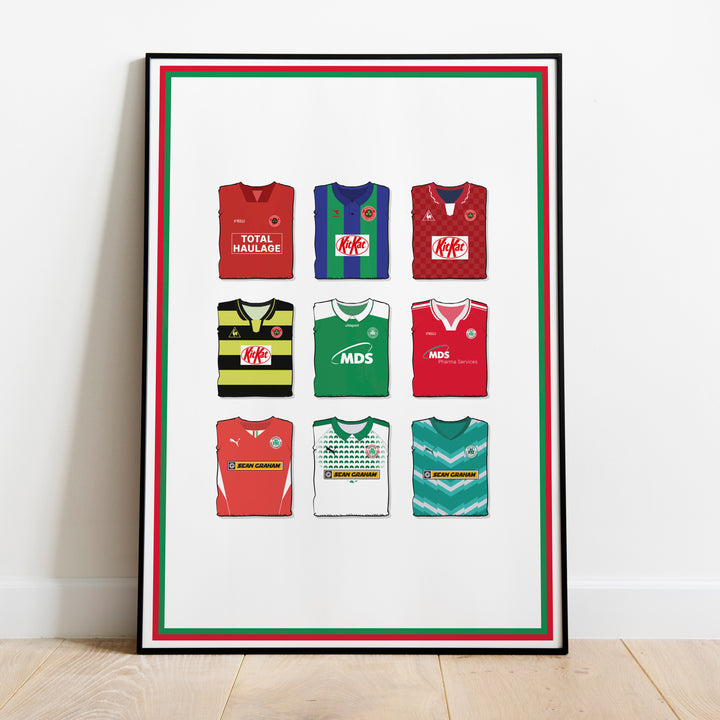 Cliftonville Heavyweight Art Print - Football Post - Perfect Gift - Birthday Present for Him
