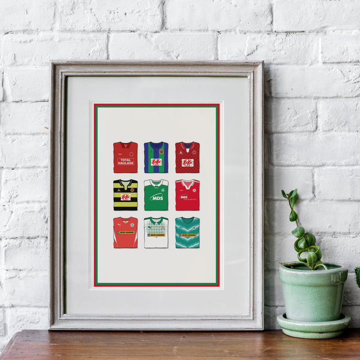 Cliftonville Heavyweight Art Print - Football Post - Perfect Gift - Birthday Present for Him
