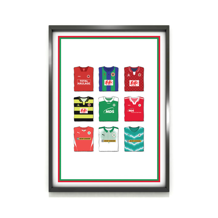 Cliftonville Heavyweight Art Print - Football Post - Perfect Gift - Birthday Present for Him