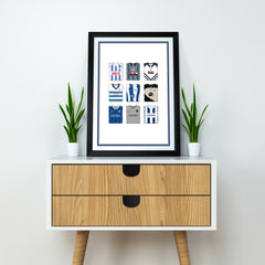 Coleraine Heavyweight Art Print - Football Post - Perfect Gift - Birthday Present for Him