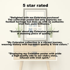 Coleraine Heavyweight Art Print - Football Post - Perfect Gift - Birthday Present for Him