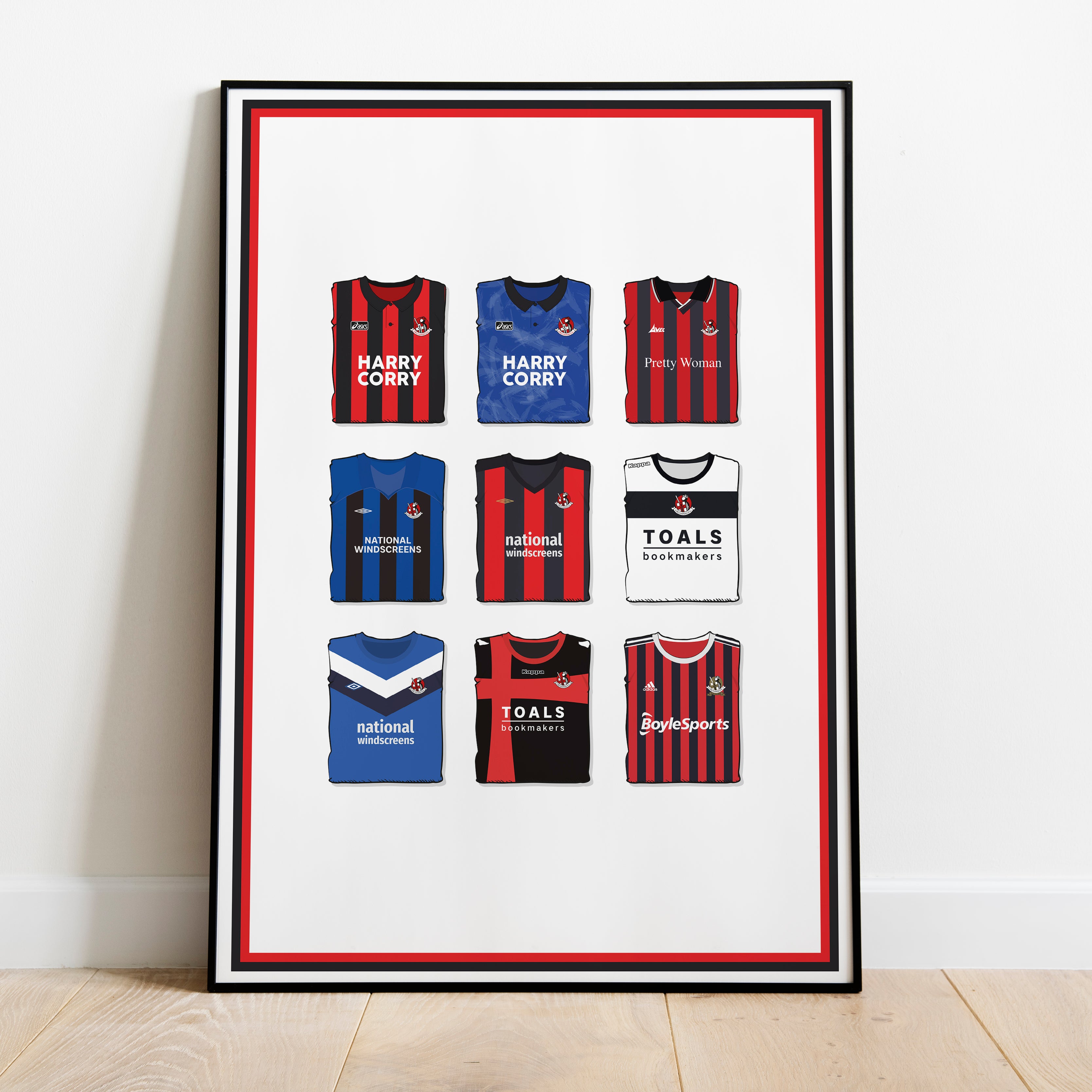 Crusaders Schwerer Kunstdruck - Fußball-Post - Perfektes Geschenk - Geburtstagsgeschenk für Ihn