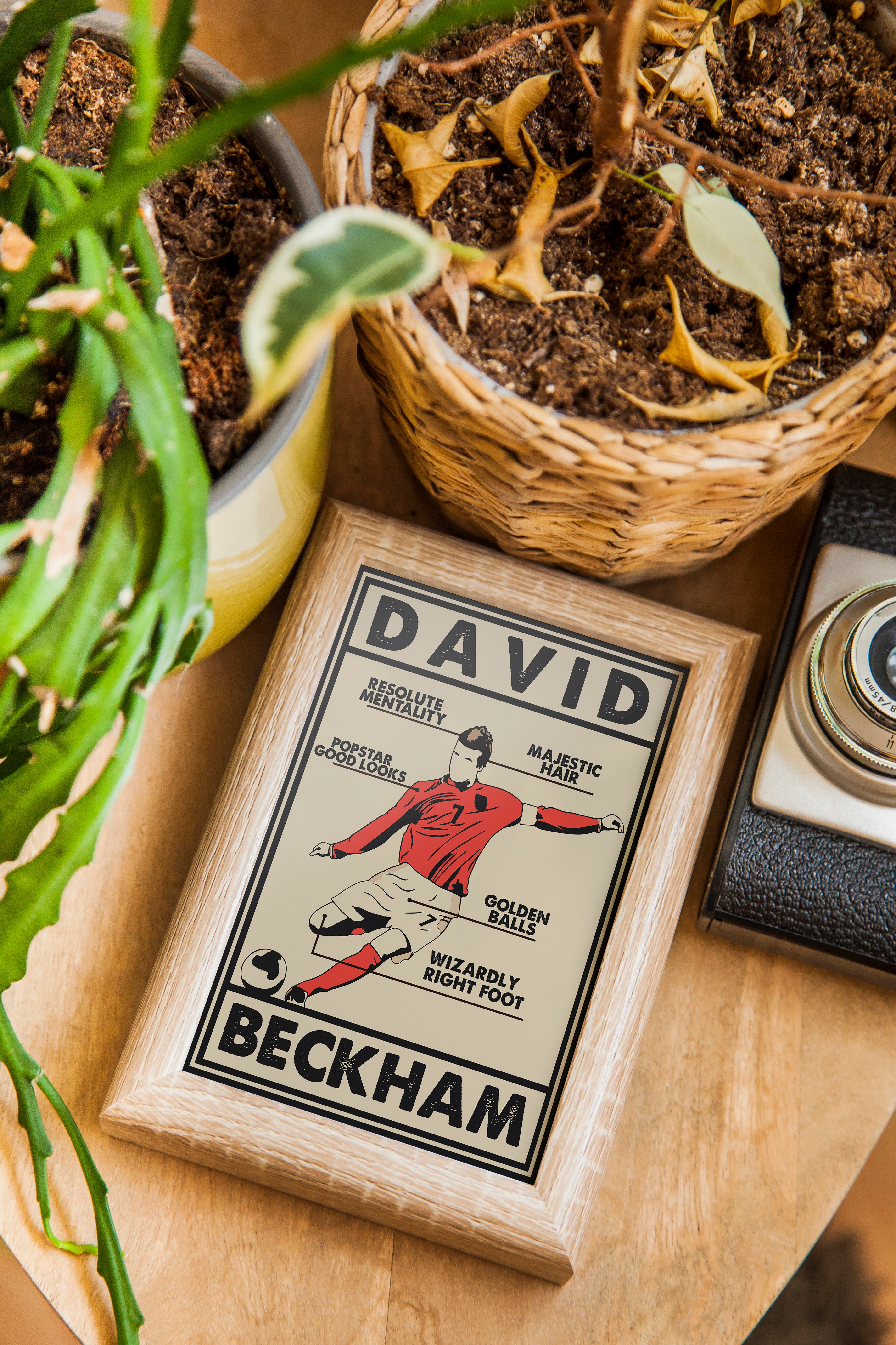 David Beckham Heavyweight Art Print - Football Post - Perfect Gift - Birthday Present for Him