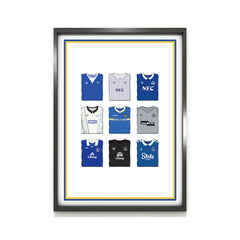 Everton Kollektion Kunstdruck auf schwerem Papier - Fußballpfosten - Perfektes Geschenk - Geburtstagsgeschenk für ihn
