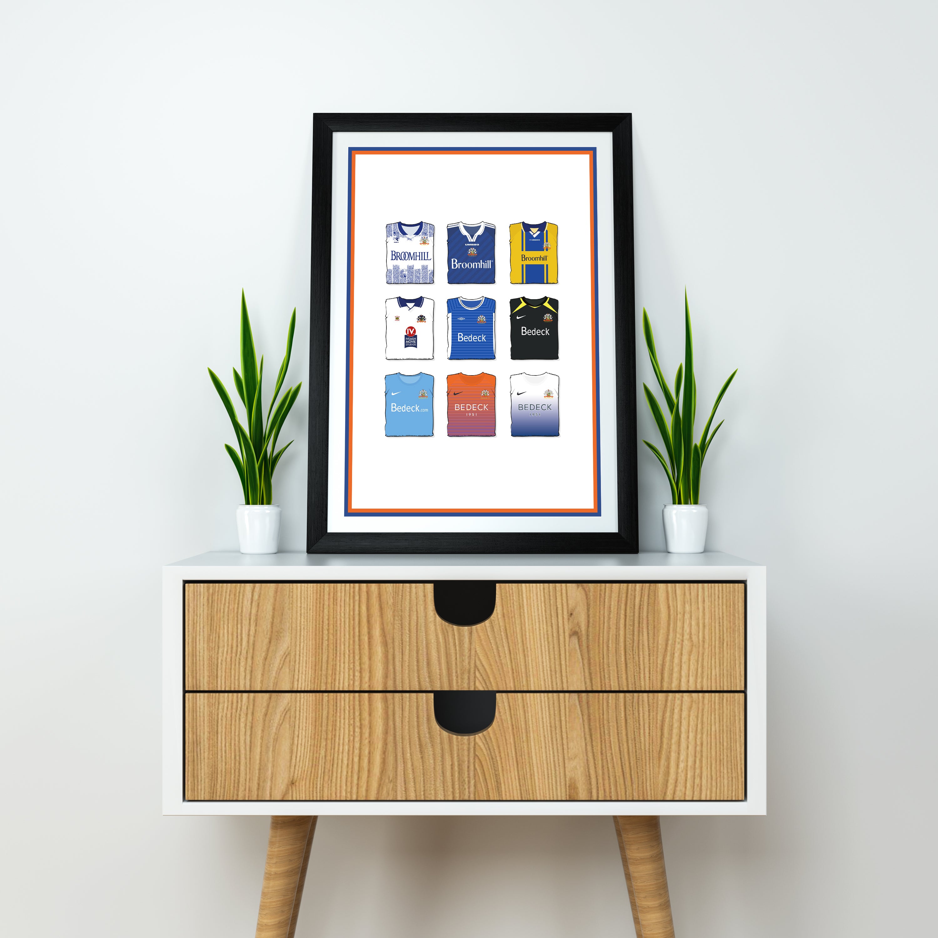 Lámina de Arte Pesada Glenavon - Poste de Fútbol - Regalo Perfecto - Regalo de Cumpleaños para Él
