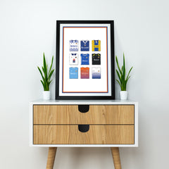 Glenavon Schwerer Kunstdruck - Fußballpfosten - Perfektes Geschenk - Geburtstagsgeschenk für ihn