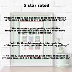 Glentoran Collection Heavyweight Art Print - Football Post - Perfect Gift - Birthday Present for Him