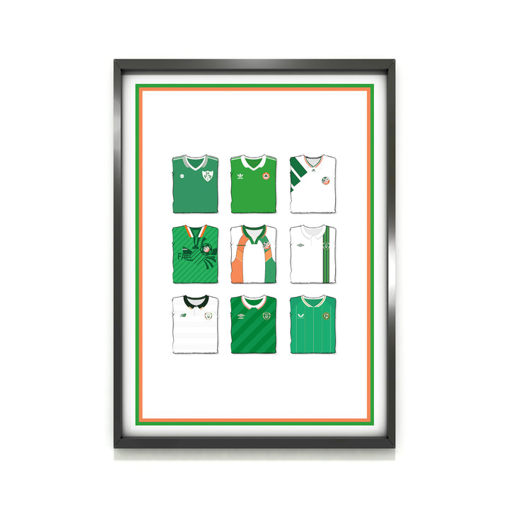 Republic Of Ireland Heavyweight Art Print - Football Post - Perfect Gift - Birthday Present for Him