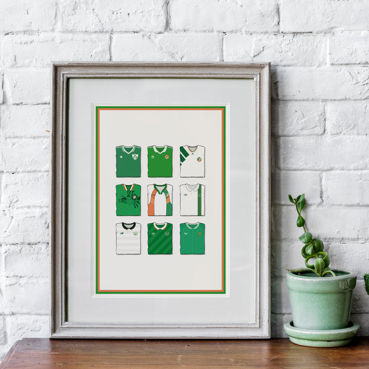 Republic Of Ireland Heavyweight Art Print - Football Post - Perfect Gift - Birthday Present for Him