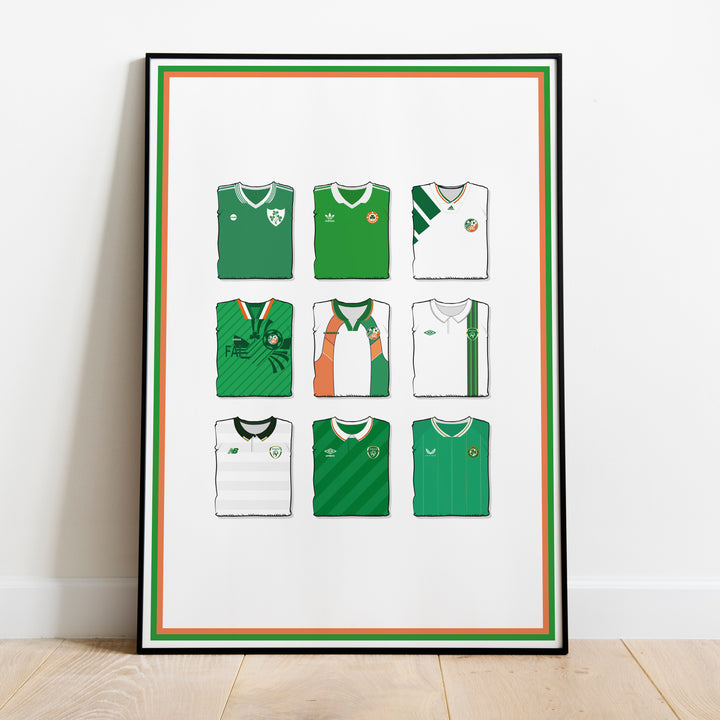 Republic Of Ireland Heavyweight Art Print - Football Post - Perfect Gift - Birthday Present for Him