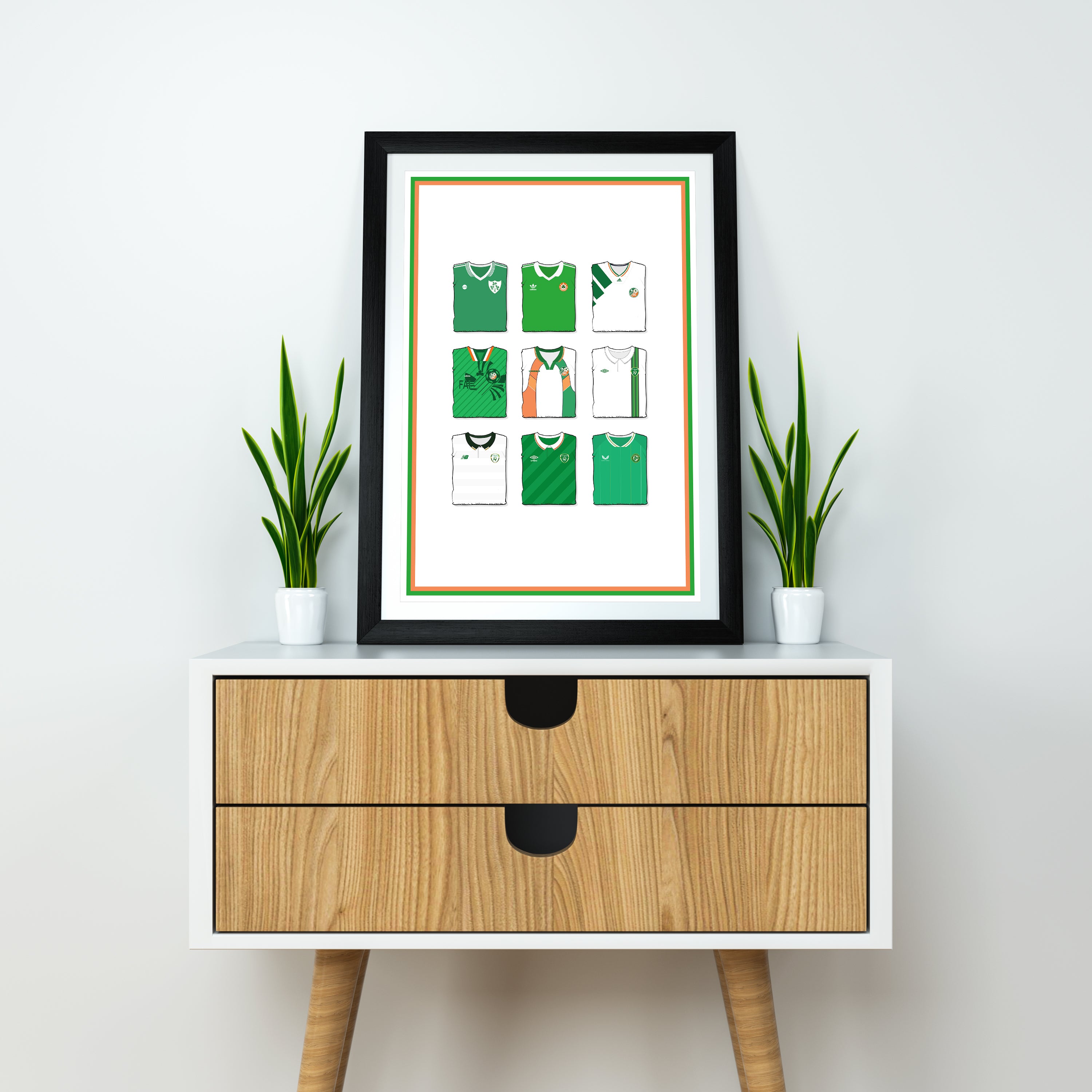 Republik Irland Schwerer Kunstdruck - Fußball-Post - Perfektes Geschenk - Geburtstagsgeschenk für Ihn