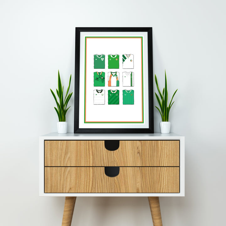 Republic Of Ireland Heavyweight Art Print - Football Post - Perfect Gift - Birthday Present for Him