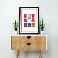Larne Schwerer Kunstdruck - Fußball-Post - Perfektes Geschenk - Geburtstagsgeschenk für Ihn