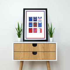 Linfield Schwerer Kunstdruck - Fußball-Post - Perfektes Geschenk - Geburtstagsgeschenk für Ihn