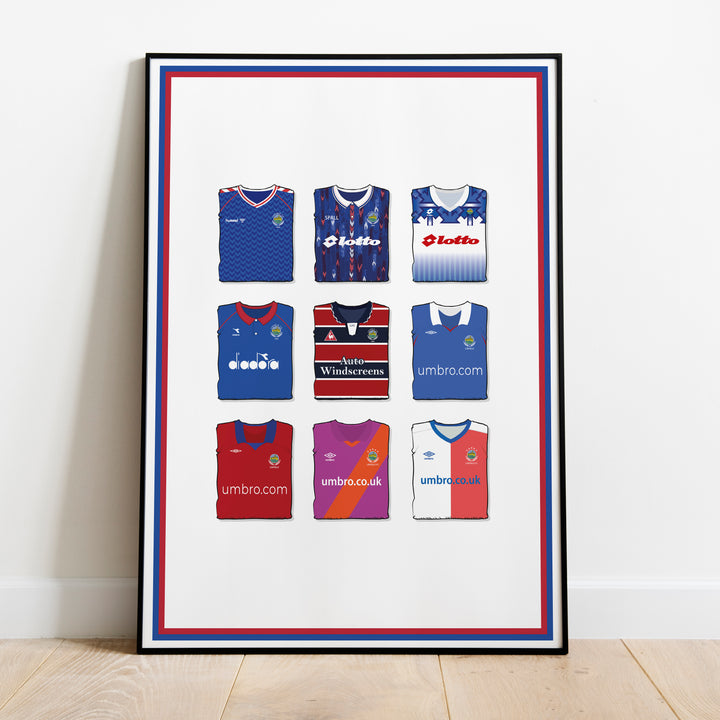 Linfield Schwerer Kunstdruck - Fußball-Post - Perfektes Geschenk - Geburtstagsgeschenk für Ihn