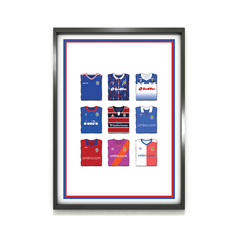 Lámina de arte Linfield Heavyweight - Poste de fútbol - Regalo perfecto - Regalo de cumpleaños para él
