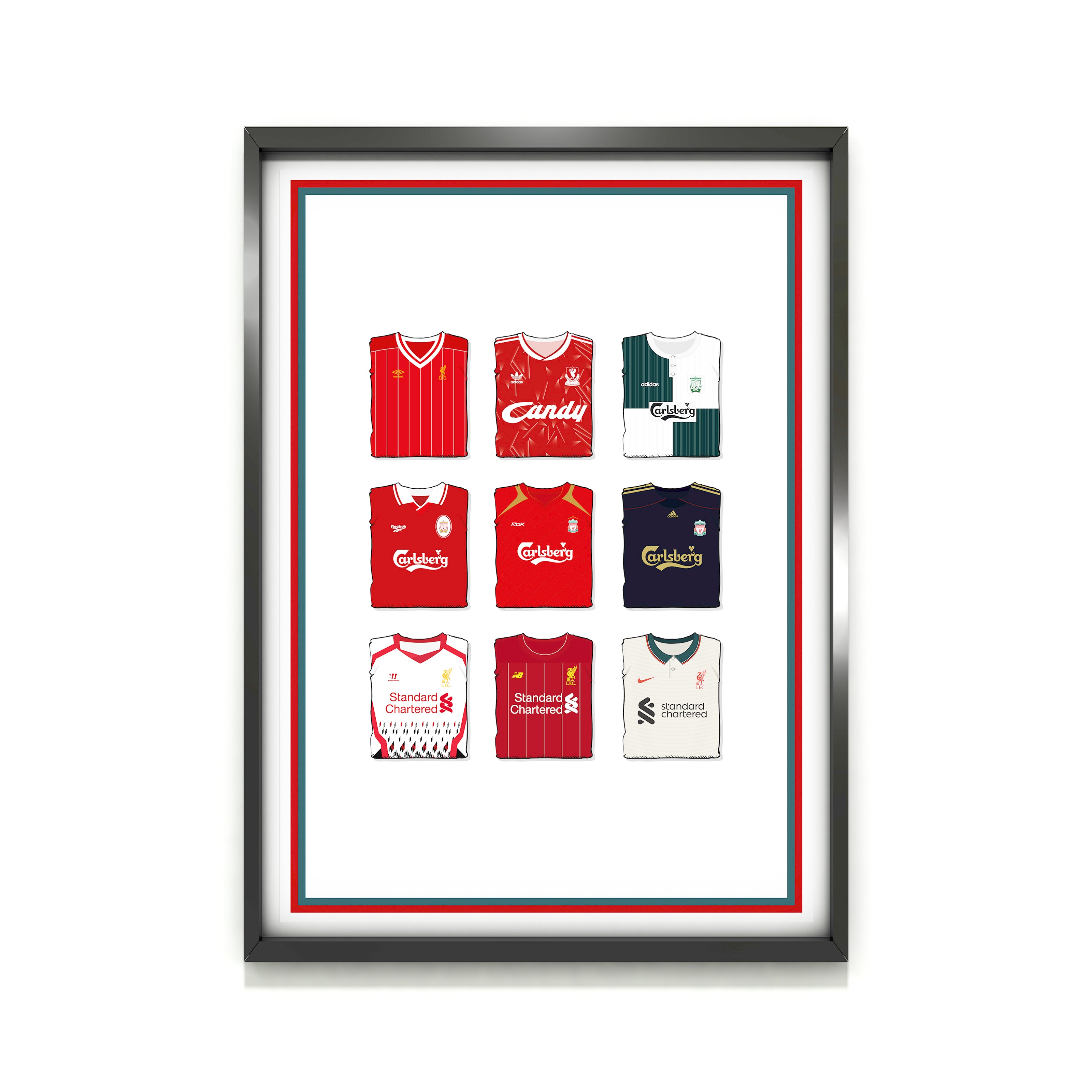 Liverpool FC Schwerer Kunstdruck - Fußballpfosten - Perfektes Geschenk - Geburtstagsgeschenk für ihn