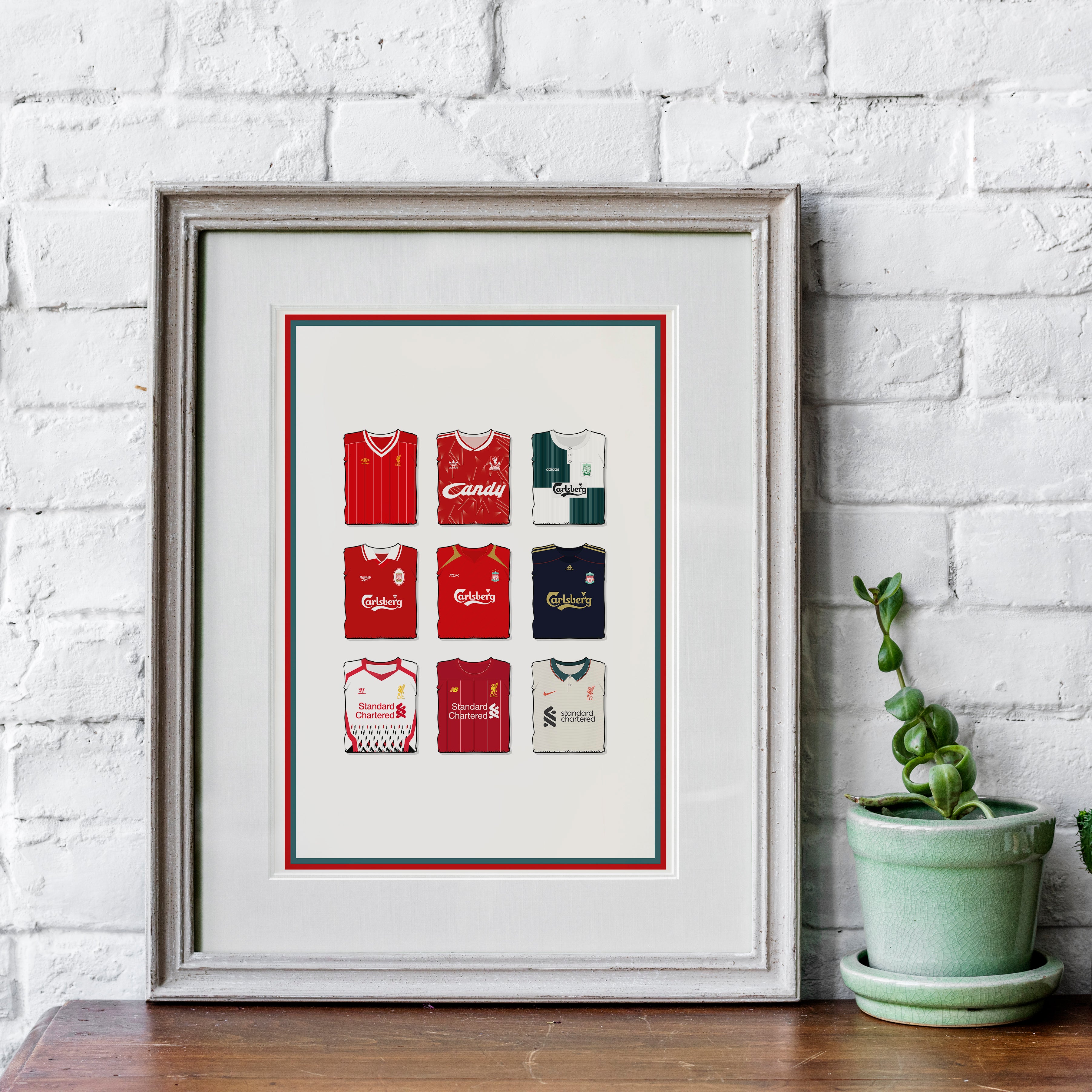 Liverpool FC Schwerer Kunstdruck - Fußballpfosten - Perfektes Geschenk - Geburtstagsgeschenk für ihn