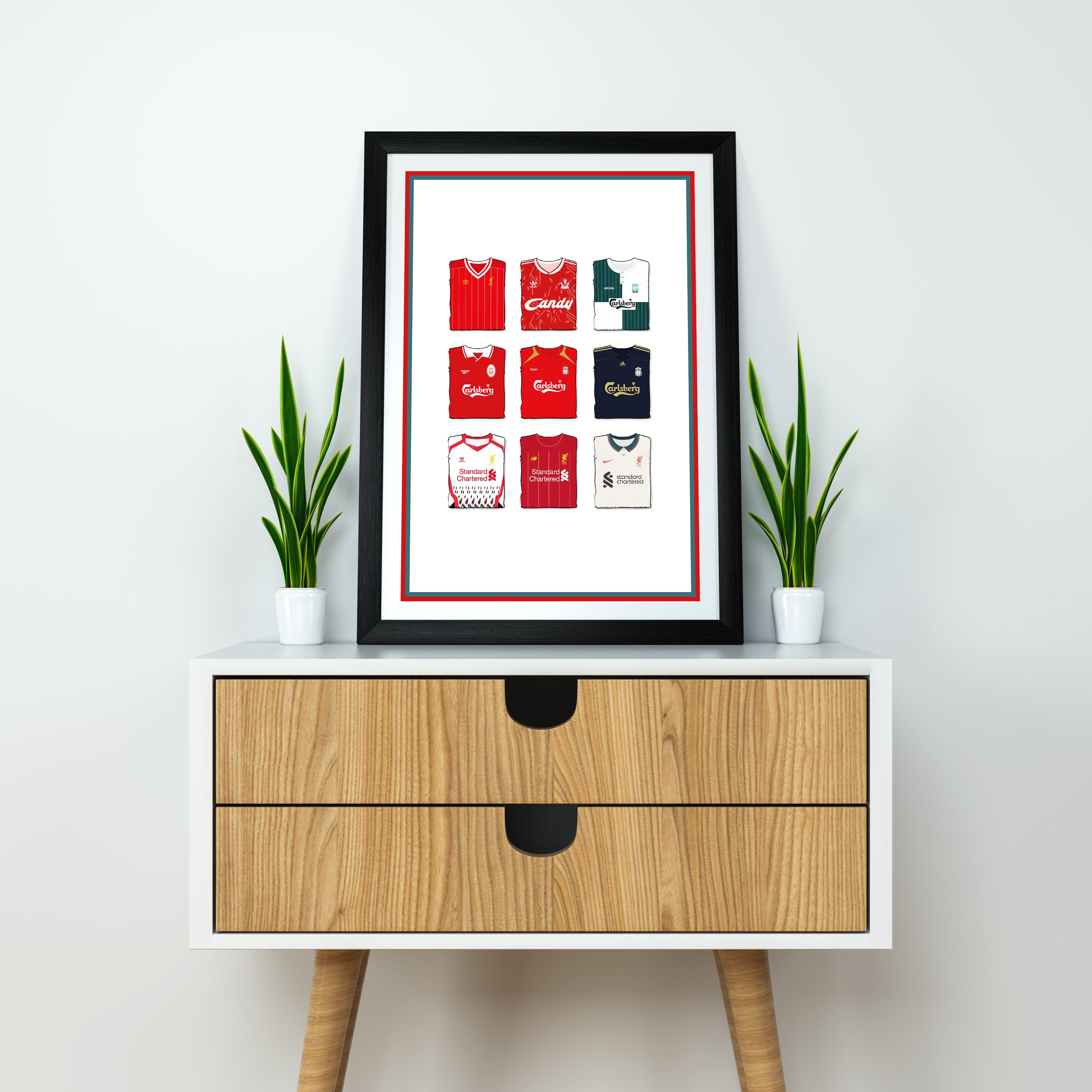 Liverpool FC Schwerer Kunstdruck - Fußballpfosten - Perfektes Geschenk - Geburtstagsgeschenk für ihn