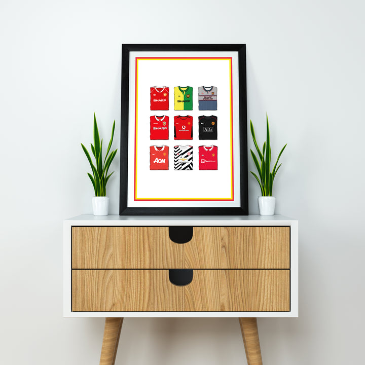 Impresión artística de Manchester Utd Heavyweight - Poste de fútbol - Regalo perfecto - Regalo de cumpleaños para él