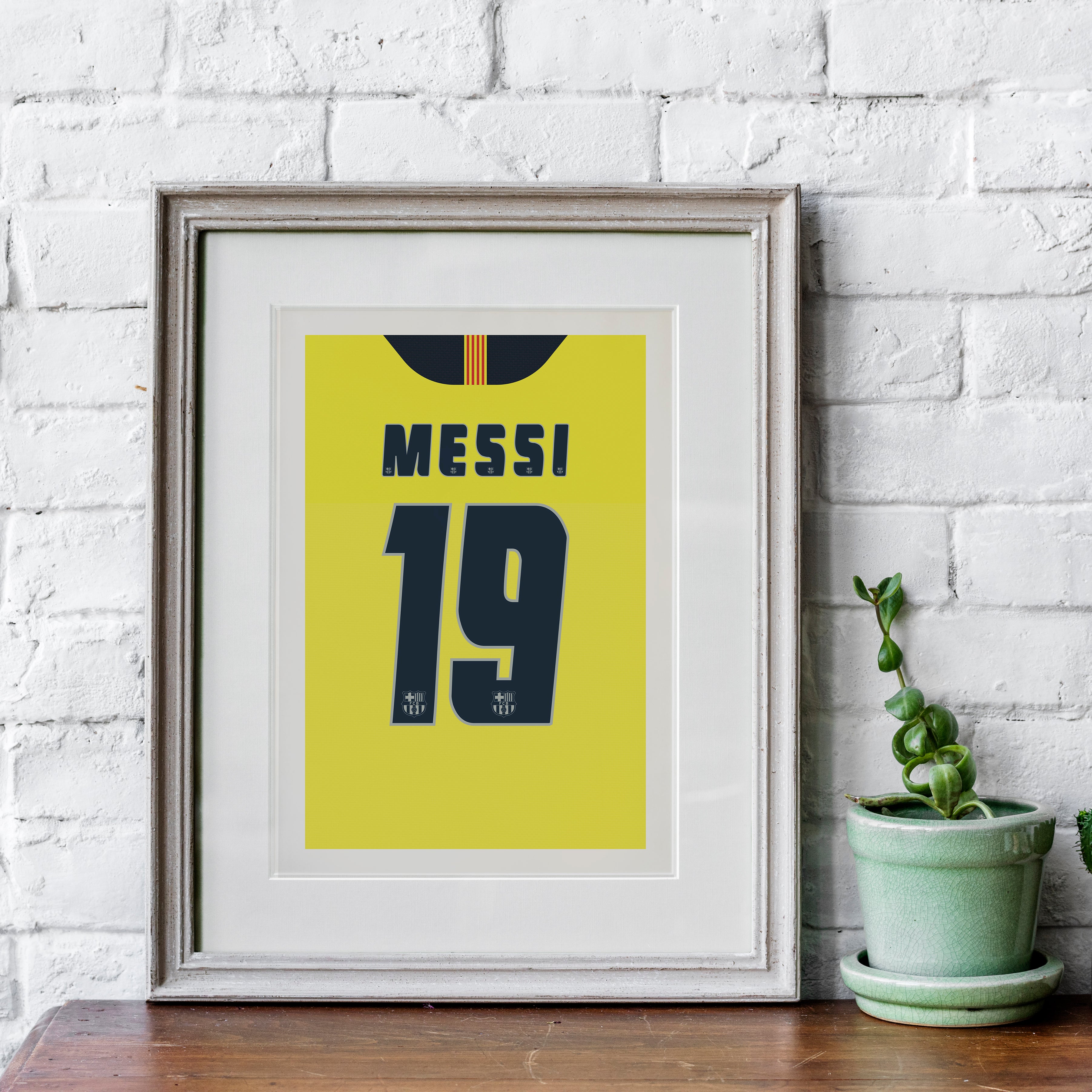 Messi Barcelona 2005/06 (Back) Heavyweight Art Print - Football Post - Perfect Gift - Birthday Present for Him