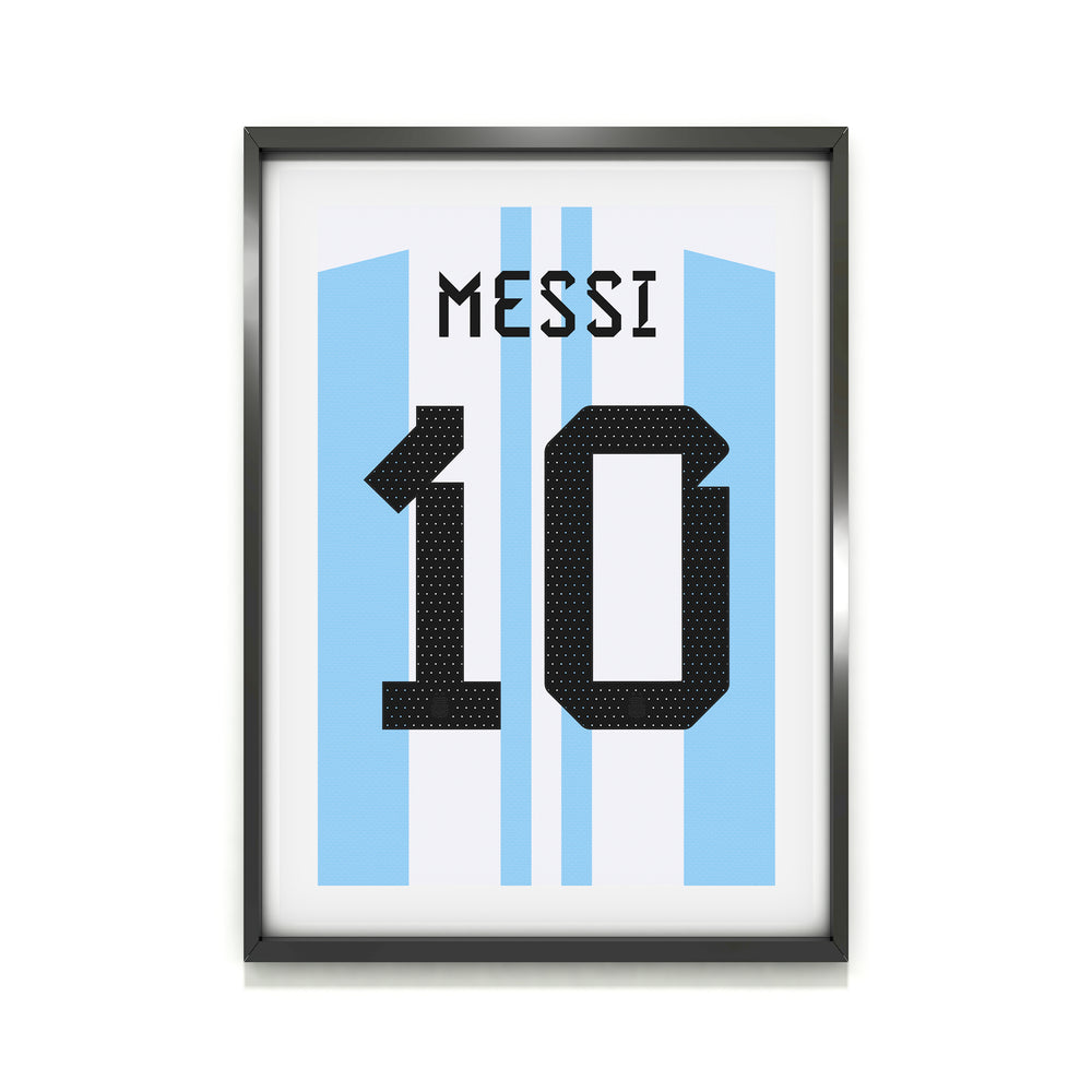 Messi Argentina 22/23 Heavyweight Art Print - Football Post - Perfect Gift - Birthday Present for Him