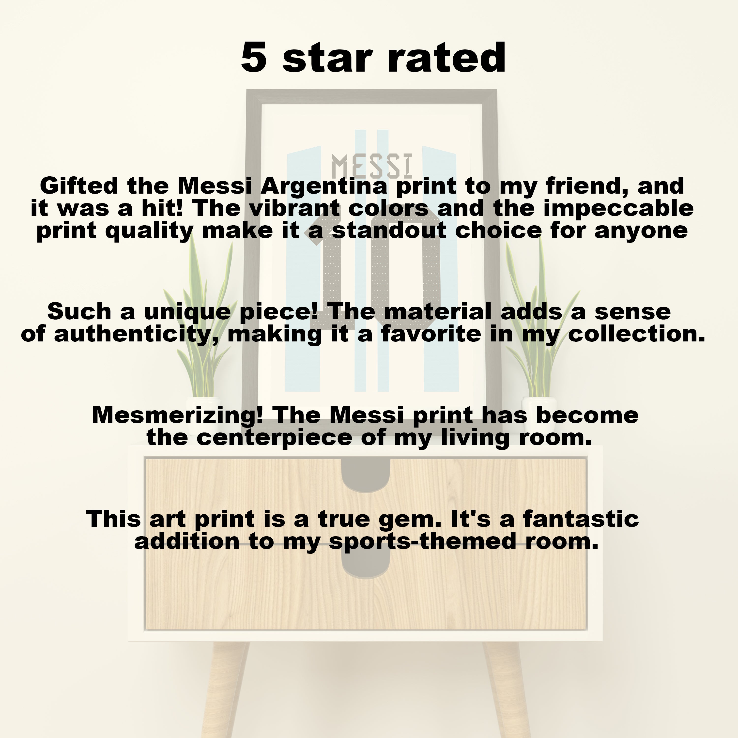 Messi Argentina 22/23 Heavyweight Art Print - Football Post - Perfect Gift - Birthday Present for Him