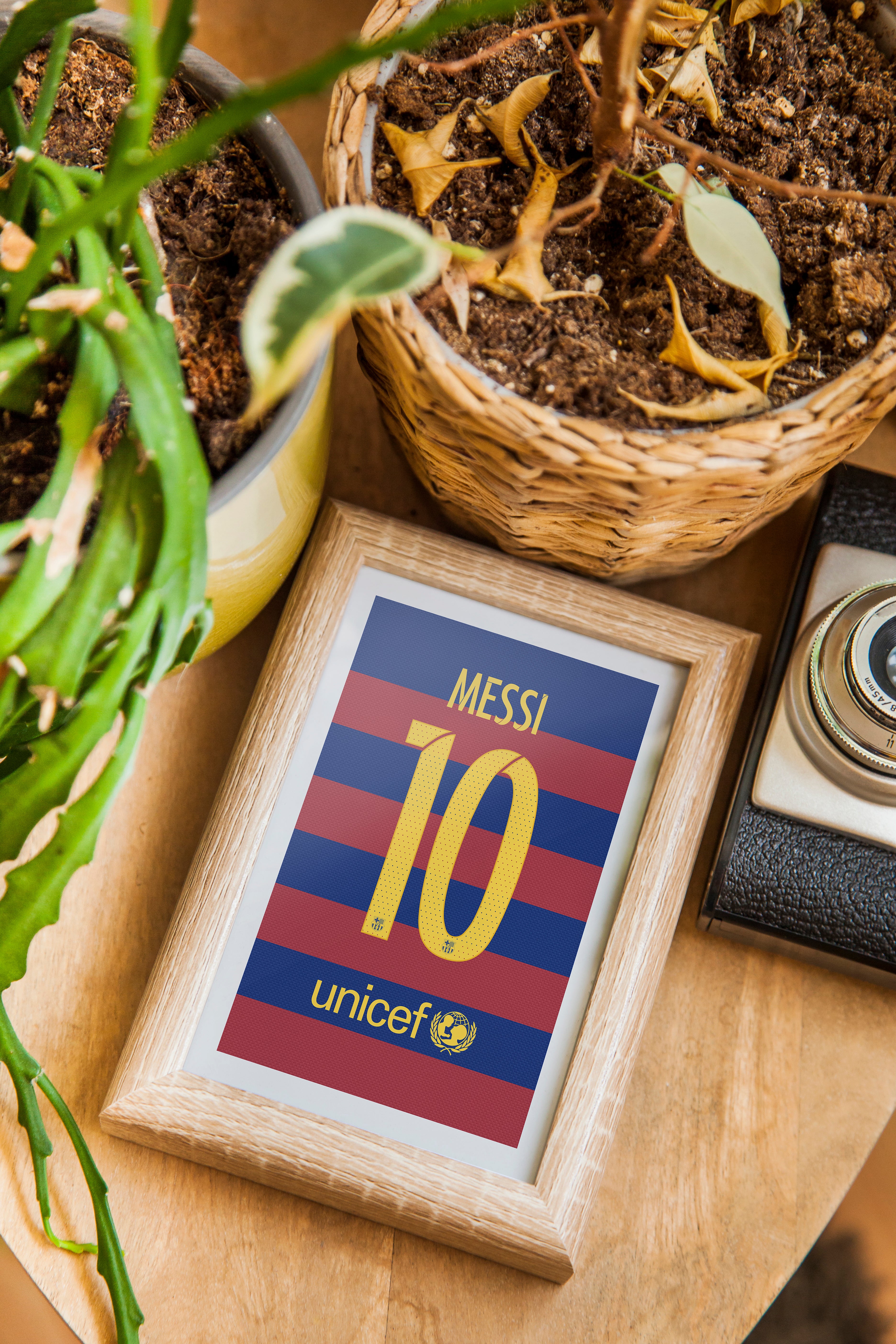 Messi Barcelona 15/16 (Back) Heavyweight Art Print - Football Post - Perfect Gift - Birthday Present for Him